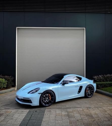 Image of HOME13Premium Baby Blue Glossy Self-Adhesive Vinyl Wrap for Car, Bike Sticker Scooty Interior & Exterior Decorative Wrap Sticker & Decal Roll Air-Release Film (Baby Blue Gloss, 20 Inch x 150 Inch)