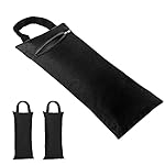 TOPTIE 2 Pack Yoga Sandbag Weighted Bag for Fitness Yoga Bolster, Unfilled Sandbag 16 x 7 Inch