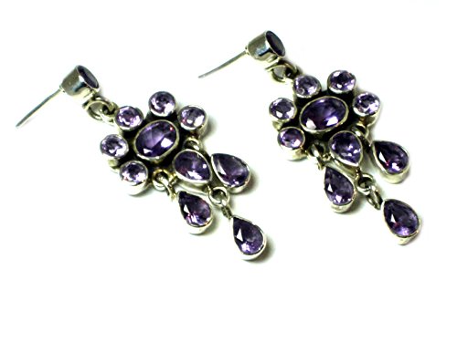 Boucles d'oreilles améthyste argent parfaits bijoux pour illuminer vos tenues de soirée