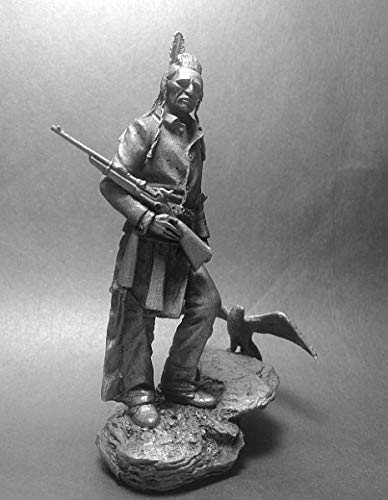 Tin Figure Usa Native American Apache (Scout Raven 1885) D-014 #TOP1