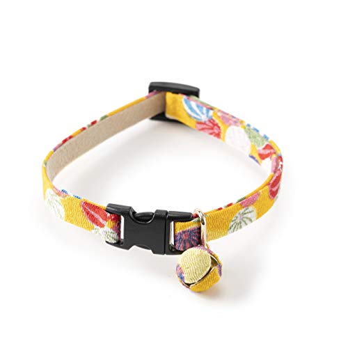 Necoichi Origami Baloon Bell Cat Collar (Yellow) #TOP1