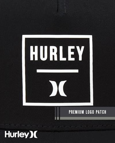 Image of Hurley Mens Trucker Hat - Flexible Quick Dry Fairway Mesh Trucker Hat for Men with Snapback Closure - Classic Mens Caps