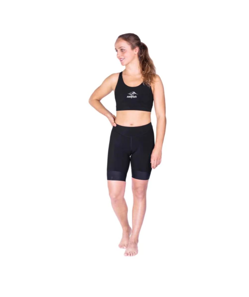 Sailfish® Triathlon Hose Damen Trishort Perform | Kompressionsshorts mit Sitzpolster für Wettkampf & Training | Funktionale Trishorts Damen für Radfahren, Laufen & Triathlon