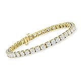 Ross-Simons 10.00 ct. t.w. Diamond Tennis Bracelet in 14kt Yellow Gold. 7 inches