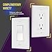 ENERLITES Decorator Light Switch or Receptacle Outlet Wall Plate, Gloss Finish, Mid-Size 1-Gang 4.88