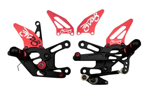 Commandes Reculées BMW M1000 RR en Aluminium CNC Anodisé Rouge Racing