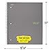 Five Star Spiral Notebook, 3 Subject, College Ruled Paper, 150 Sheets, 11