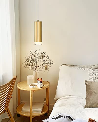 Ken & Ricky Led Pendant Light Fixtures, Gold Pendant Light, Modern Kitchen Island Lighting For Entryway Dinning Room Bathroom Bedroom - 3 Pack #TOP6