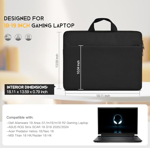 18-19 Inch Gaming Laptop Sleeve