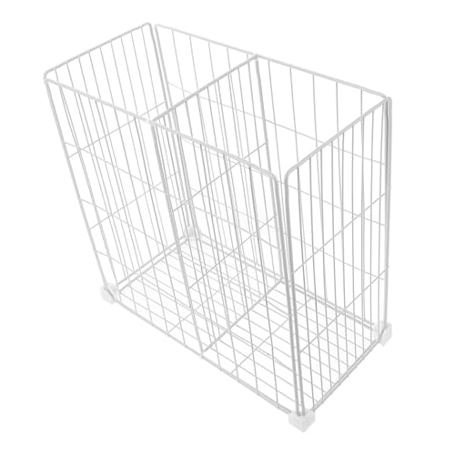 ERINGOGO Organizador para Congelador con Cesta Divisora Blanca sin Herramientas para Almacenamiento Frigorífico Despensa y Armarios