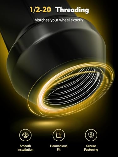 Image of MIKKUPPA 1 /2-20 Lug Nuts, Replacement for Jeep Wrangler Aftermarket Wheel