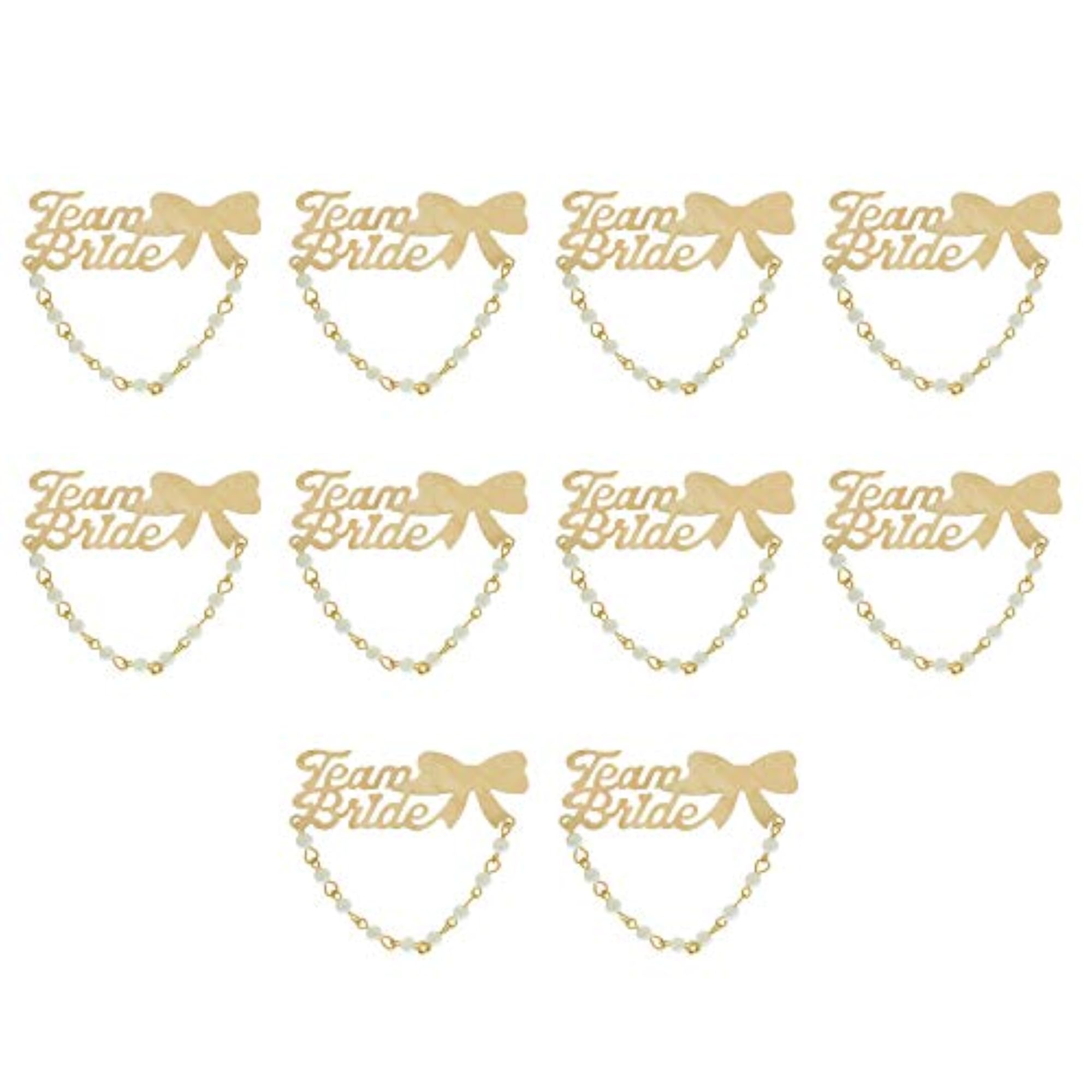 Team Bride Brooch Pin Pack for Men & Women