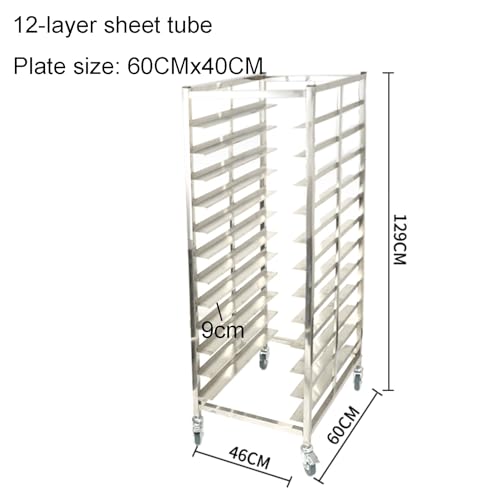 Scaffale refrigerante con ruote, carrello salvaspazio per cucina e pasticceria, ideale per pasticceria e pasticceria