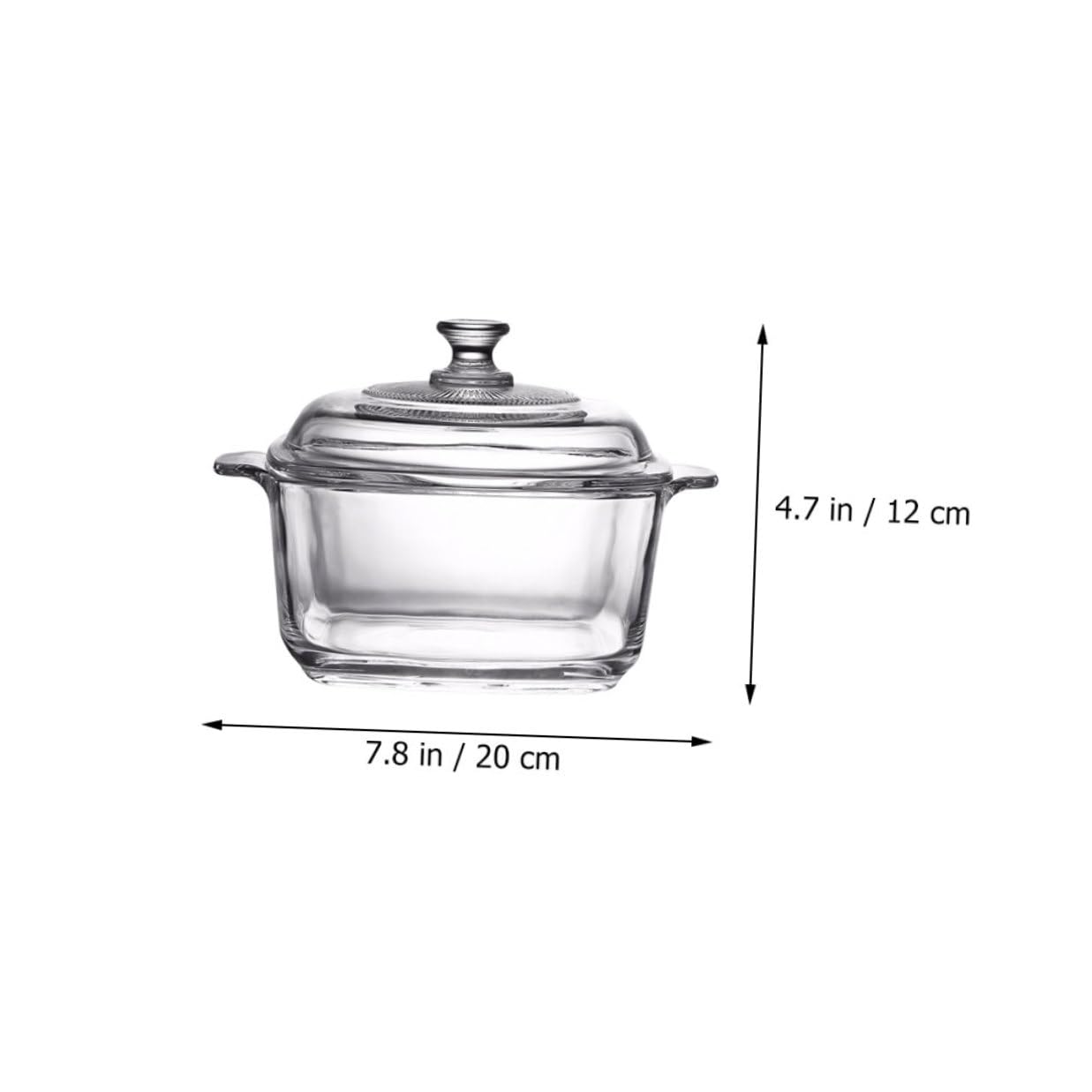 VALICLUD 1l Mikrowellengeeignete Glasschüssel mit Deckel Dickwandige Rissfeste Suppenaufbewahrungsschüssel im Kristallklaren Design für Tisch und Snackbar