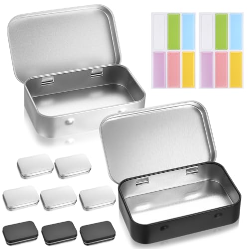 ZHENGYYUU 9 Pcs Caja Metalica Pequeña, Cajas Metalicas Latas