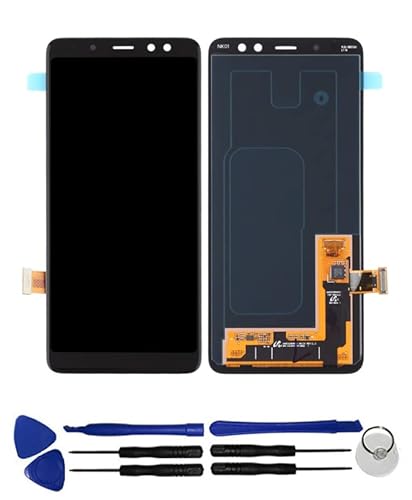 OYOG Ecran pour Samsung Galaxy A8 2018 SM-A530F Vitre Tactile LCD Assemblé (sans Châssis) Remplacement Noir