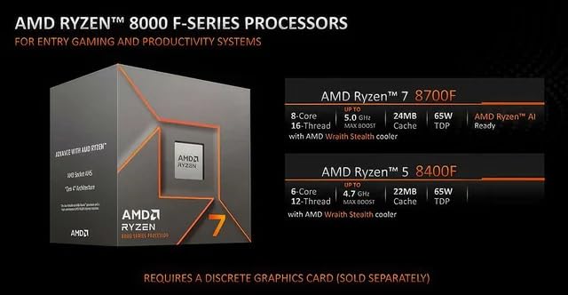 Amazon.com: Empowered PC AMD Ryzen 7 8700F 8-Core Desktop