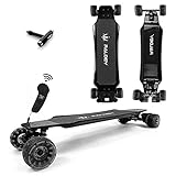 RALDEY G3 Electric Skateboard with Remote Control Cloud Wheel 23-28MPH Top Speed, 900W Dual Motors,12 Miles Range Longboard,Suitable for Adults and Youth…