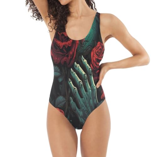 Maillot de bain bikini vert floral mystérieux pour vos journées à la plage