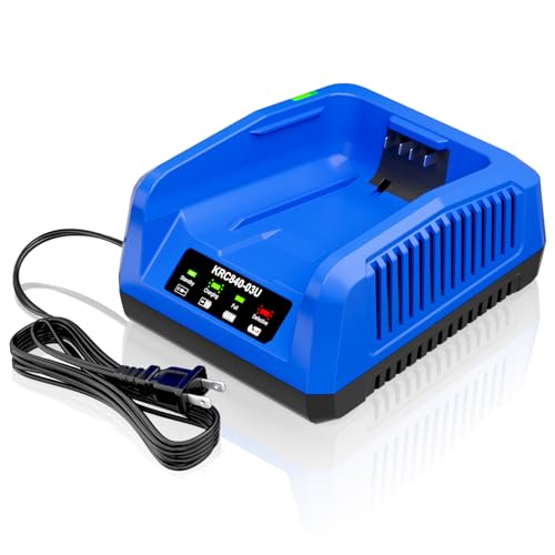 KRC 840-03U 4.0A Rapid Charger Replacement for Kobalt 40v Charger KRC 1540-03 KRC 60-06 KRC KRC 40-06 Compatible with 40-Volt Battery KB 240-03 KB640-03 KB 240-06 KB640-06 KRC40-06 KB340C-06 KB245-06
