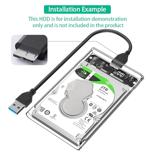 Carcasa externa Mustpoint USB 3.0 para disco SATA 2.5 miniatura 3