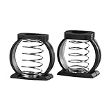 Drivstraw Abrazadera de bisagra mejorada con hebilla C para bicicleta plegable Brompton, accesorio de mecanismo plegable para marco de bicicleta, paquete de 2 piezas de repuesto con acero inoxidable y