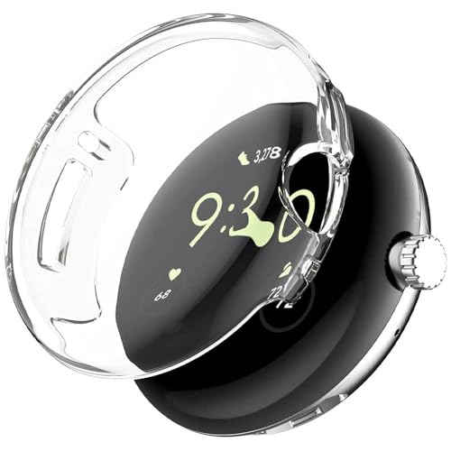 yPCATECz Google Pixel Watch3 45mm p TPU Sʕی Jo[ TPUf _炩 ϏՌ EȒP  x (NA, Pixel Watch3 45mm)