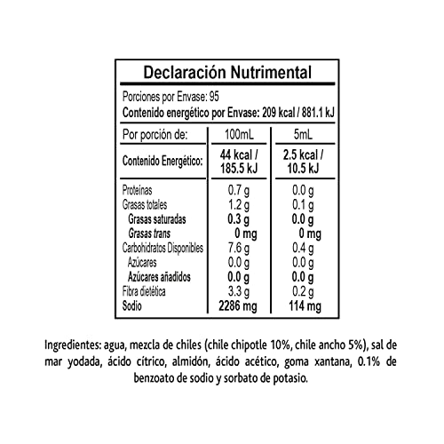 TAJIN Scharf-würzige Chipotlesauce – Rauchig und Intensiv | Mexikanische Chipotle-Sauce für BBQ, Marinaden und Tacos – Die Beste Gewürzsauce für Schärfe und Geschmack - Salsa Chipotle