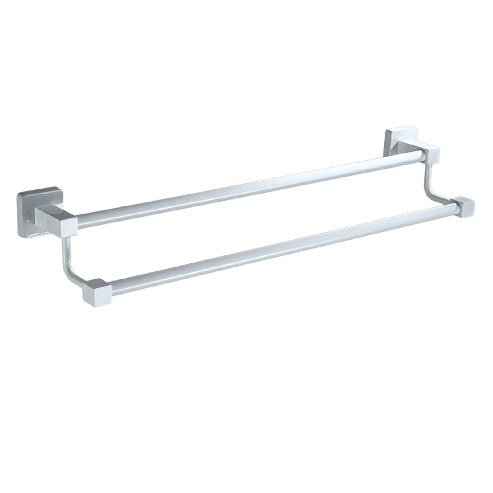 LYGXWJFC Toallero Toallero Doble, Montado en la Pared, Toallero de Aluminio, Toallero para baño, Resistente, /60 cm
