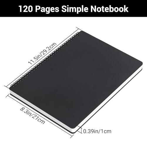 Yarotm Spiral Notebook A4, Pack of 2 Notebooks with 7mm Lines - Image 2