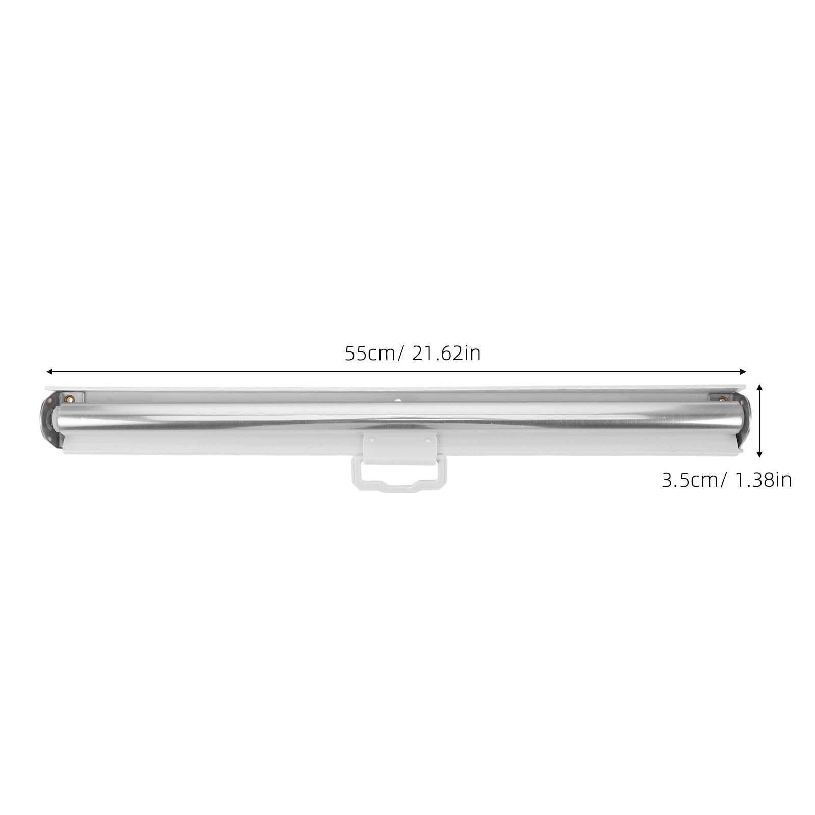 Zasłona przeciwsłoneczna do szafek: Rolka z tworzywa PVC do lodówek i zamrażarek - Przezroczysta roleta izolacyjna do drzwi szaf chłodniczych, 150 x 55 cm / 59 x 21,6 cala