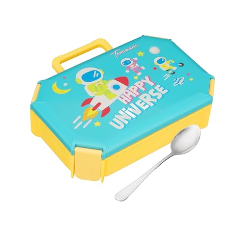 Image of Trueware Blossom 2 304 Stainless Steel PU Insulated Lunch Box with Two Compartment BPA Free, Food Grade Ideal for School, Picnic, Office & Outdoor - 580ml