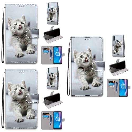 Housse de téléphone compatible Gatuida - Lot de 3 étuis PC/PU avec support