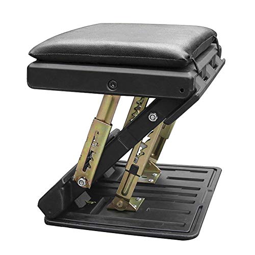 Niome Adjustable Footrest with Removable Soft Foot Rest Pad Max-Load 120Lbs with Massaging Beads for Car,Under Desk, Home, Train,4-Level Height Adjustment