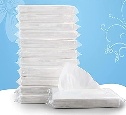 Facial Tissues, Tissue Refill, Disposable Facial Tissues, Face Towel, Tissues Travel Size Pack for Purse 6 Packets, Pack Of 6, 1200 Sheets