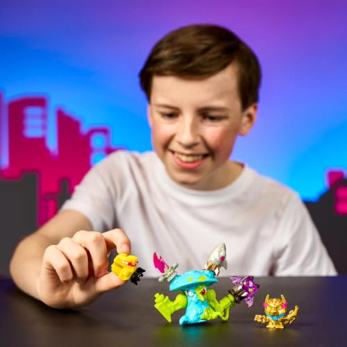 Image of MrBeast Lab Swarms MEGA-TECH Series 6 Pack, including a Mega Swarm | Includes 5 Micro Beasts, 1 MEGA Swarm, plus connectable parts for custom Loadout builds across packs