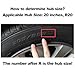 AOWINHIT Orange ABS Self Adhesive Wheel Rim Protector Guarding Trim Ring 20 Inch High Performance Protection for Universal Car