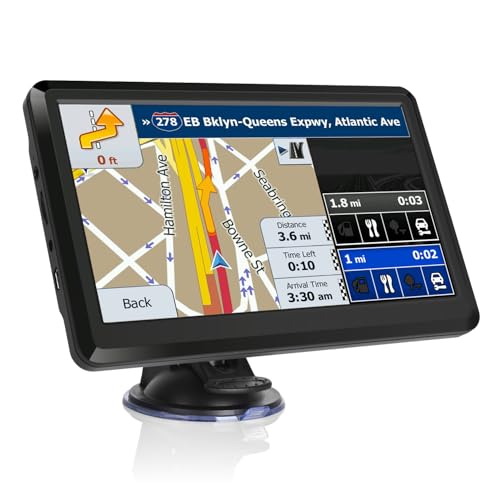 GPS Navigation for car Truck & RV & Car, Driver Alerts, Turn-by-Turn Directions,Car GPS Navigation 2026 Map and Free Update Map