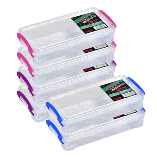 EMNIMQ 6PCS Kleine Aufbewahrungsboxen Rechteckige Kunststoffbox mit...
