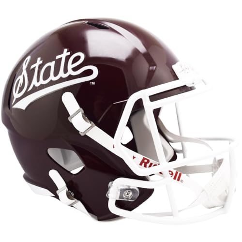 Mississippi State Bulldogs Script Riddell Speed Replica Full Size Football Helmet - New in Riddell Box