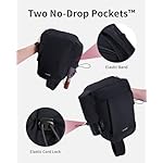 ECOHUB Crossbody Bags for Women Men, Anti-Theft RFID Blocking Sling Backpack with Sturdy SBS Zippers Water Resistant Chest Shoulder Bag Daypack with 9 Pockets Travel Work Hiking, Black - Image 4