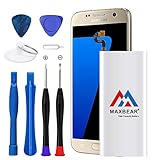 Galaxy S7 Battery,Upgraded MAXBEAR 3000mAh Li-Polymer Battery EB-BG930ABE Replacement for Samsung Galaxy S7 SM-G930 G930V G930A G930T G930P G930F with Screwdriver Tool.[12 Month Warranty]