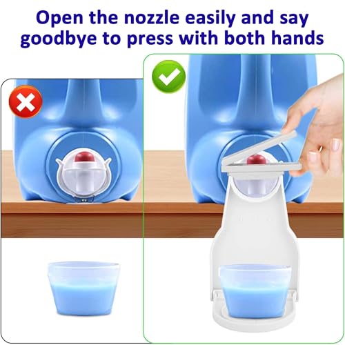 2-Pack-DelloidMaz-Laundry-Detergent-Dispenser-Cup-Holder-Drip-Catcher-Tray-Nozzle-Botton-Upgraded-Labor-Saving-Switch-No-More-Mess-or-Leaks