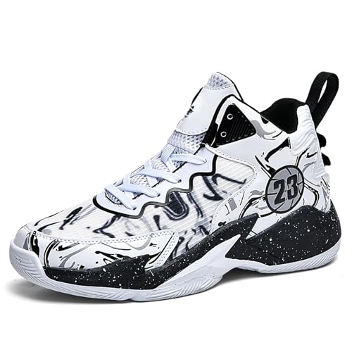 Image of Men's Basketball Shoes Fashion Printed Sneakers