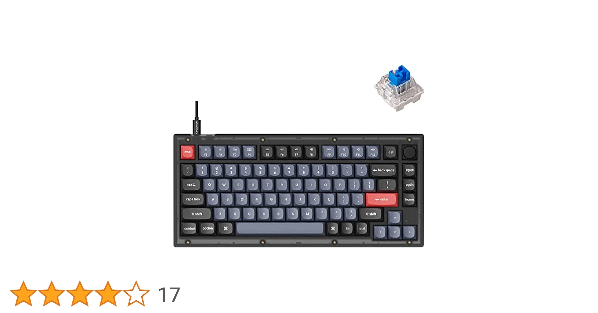 U*u様 Keychron K8 「青軸」キーボード MacもWindowsも Keychron