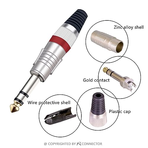 Prise microphone Jack 6.35mm pour réparer et assembler vos câbles audio abîmés - 5