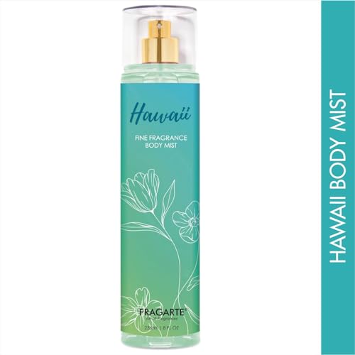Image of Hawaii Body Mist for Women Long Lasting Uplifting Body Spray Elegant Travel Friendly Fragrance Fruity Floral Rose Musky Ideal for Everyday Wear Hair & Body (236ml)