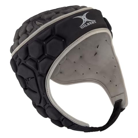 Gilbert Black/Silver Falcon 200 Rugby Scrum Cap (Medium) Cover