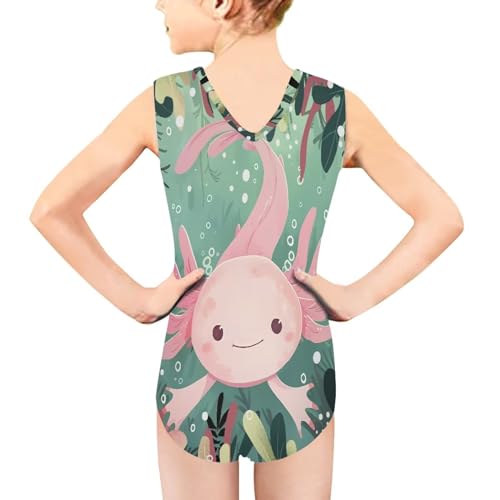 Image of Biyejit Girls Leotards Dance Sport Wear Gymnastics One-Piece Swimwear for Kids 3-14 Years
