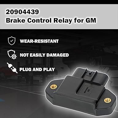 FUZIDDN Trailer Brake Continuation Relay Assembly 20904439 - Direct Replacement for Chevy, GMC, Cadillac Vehicles, OEM 20904439 Equivalent, 12V Heavy-Duty Relay with Weatherproof Housing